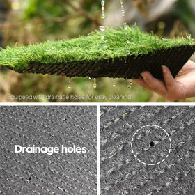 Petgrow Deluxe outdoor lawn on patio shows year-round greenery and durability