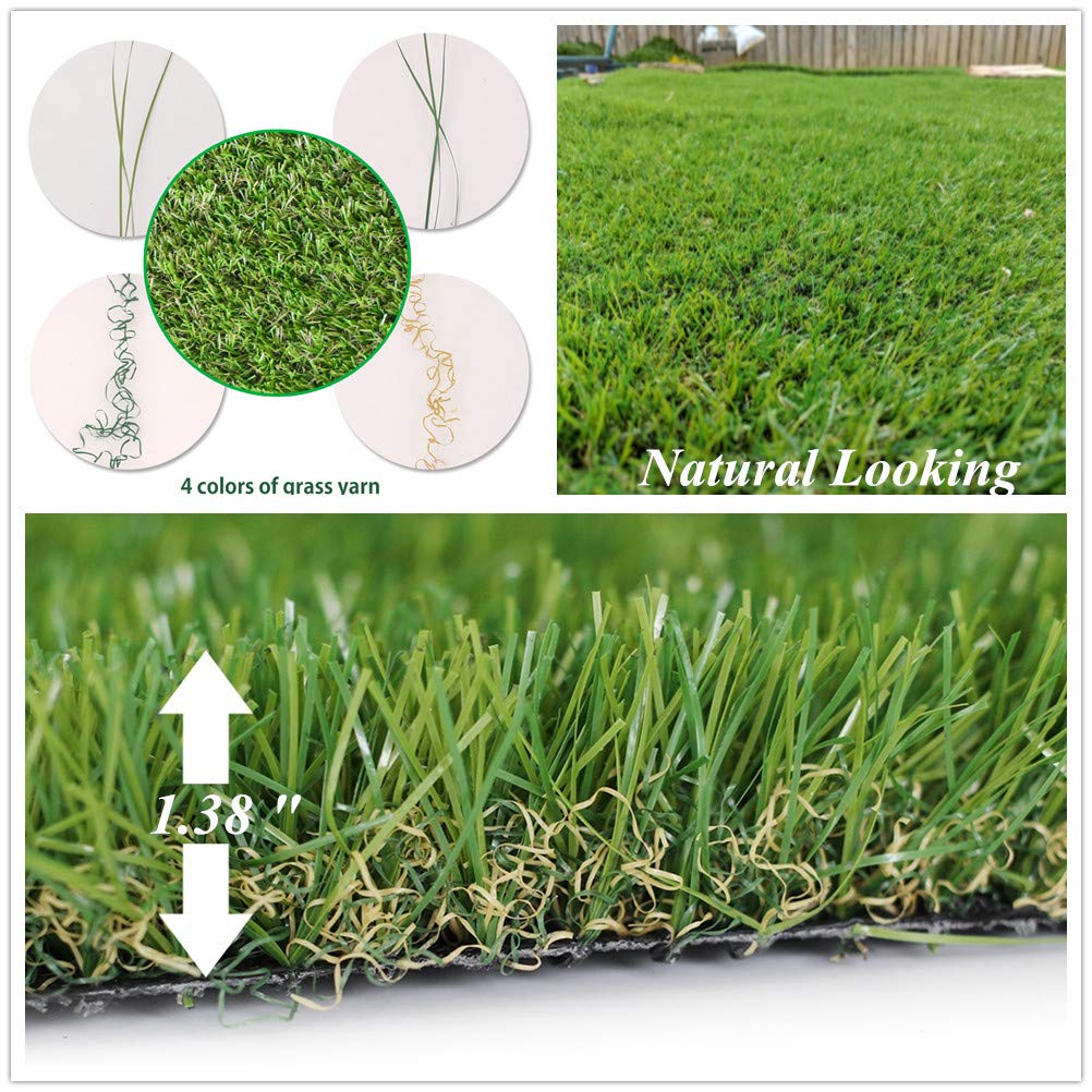 Petgrow Deluxe artificial grass texture close-up reveals dense fibers for realism