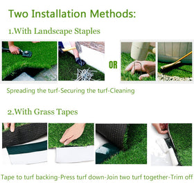 Petgrow drainage hole backed turf, drains quickly after spills.