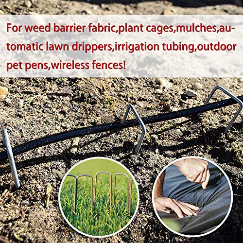 Petgrow ground cloth and hose securement with strong ground pins.