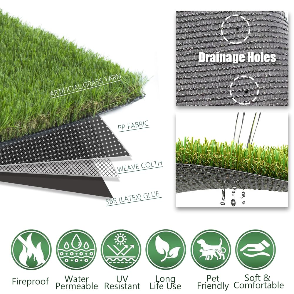 Petgrow indoor outdoor dog area turf for safe pet use
