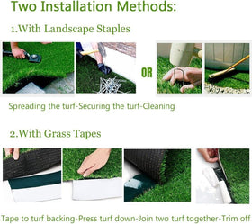 Indoor-outdoor multiuse Petgrow lawn suitable for yards, decks, and balconies.