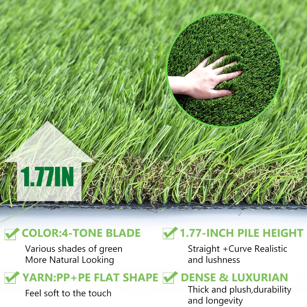Petgrow ultrathick turf offering plush comfort for patios and yards