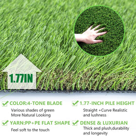 Petgrow ultrathick turf offering plush comfort for patios and yards