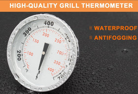 PETKAO 2-3/8 inch diameter dial provides easy visibility on grill lids
