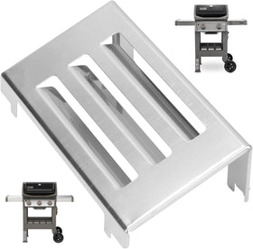 PETKAO 67060 heat deflector for Weber, back view highlights heat reflection to the cooking surface.