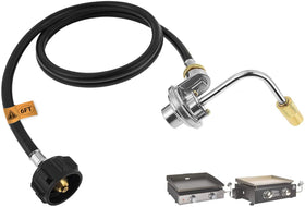 PETKAO 6ft propane adapter hose with regulator for easy Blackstone hookup.
