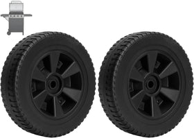 PETKAO 7-inch wheel side view demonstrates durable construction for reliable grill replacements.