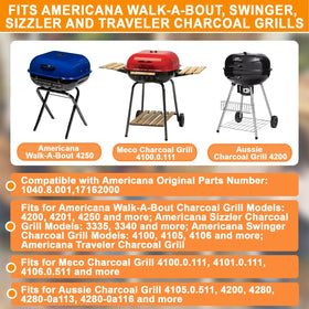 PETKAO ash pan for Americana Walk-A-Bout enables easy cleanup after grilling
