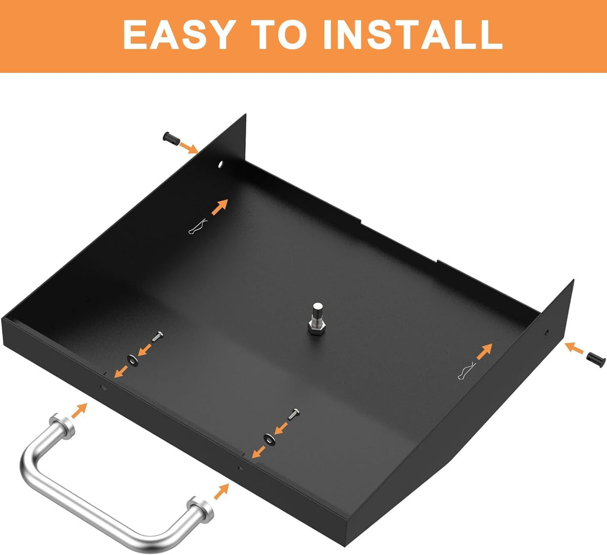 PETKAO lid includes mounting screws for secure attachment