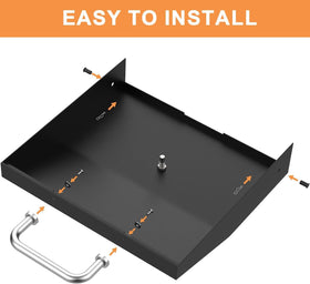 PETKAO lid includes mounting screws for secure attachment