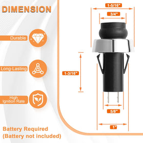 PETKAO ignition button wiring terminals for secure connections