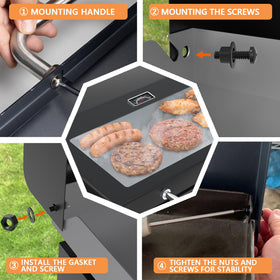 PETKAO premium lid design ensures secure mounting on Blackstone Omnivore models.