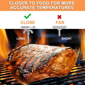 PETKAO thermometer for Weber Q grills ensuring accurate heat control.