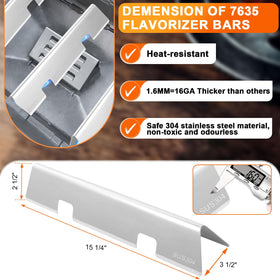 PETKAO burner cover shields Weber Spirit II burners for extended grill life.