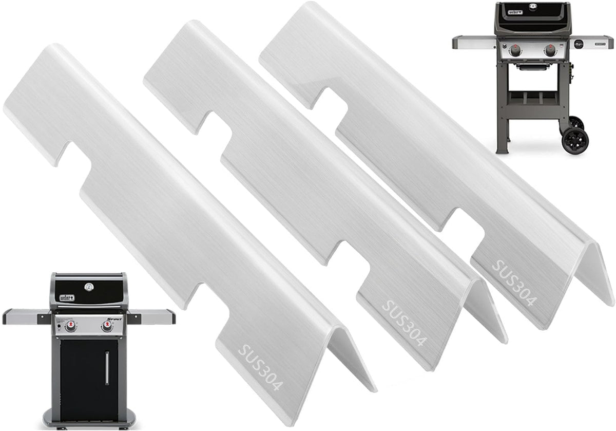 PETKAO Weber Spirit II flavorizer bar 3-pack ensures even heat distribution.