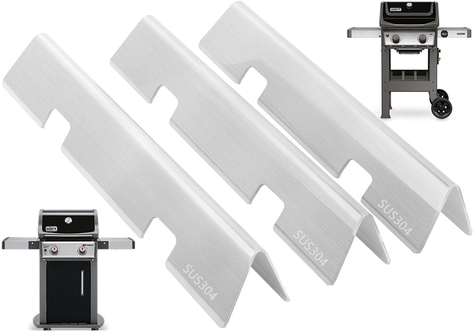 PETKAO Weber Spirit II flavorizer bar 3-pack ensures even heat distribution.