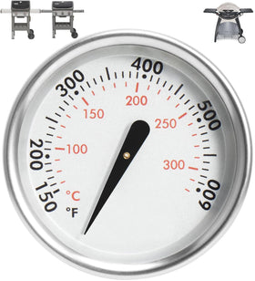 PETKAO Weber thermometer dial shows precise grill temperature for consistent cooking.
