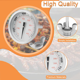 PETKAO wing nut for quick, tool-free thermometer mounting on Weber lids