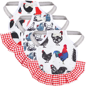 PETKNOWS chicken saddle back protector with elastic straps for secure fit and gentle back protection