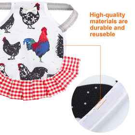 PETKNOWS saddles feature patterns to mark individual hens