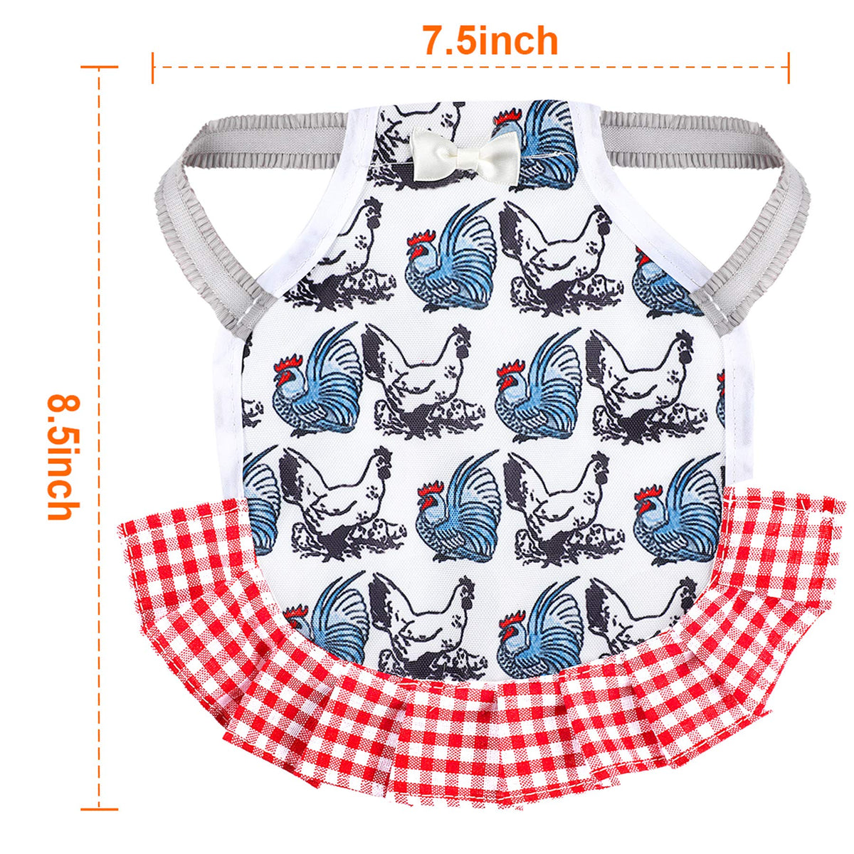 PETKNOWS hen apron made of breathable fabric for comfortable wear