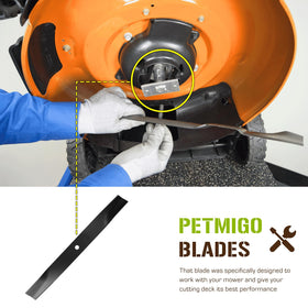 PetMigo 2-pack mower blades provide ready-to-use replacement set