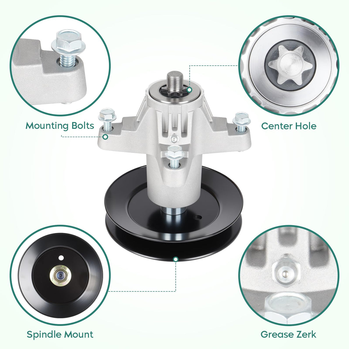 PetMigo two-pack spindle assembly ready for replacement and quick install