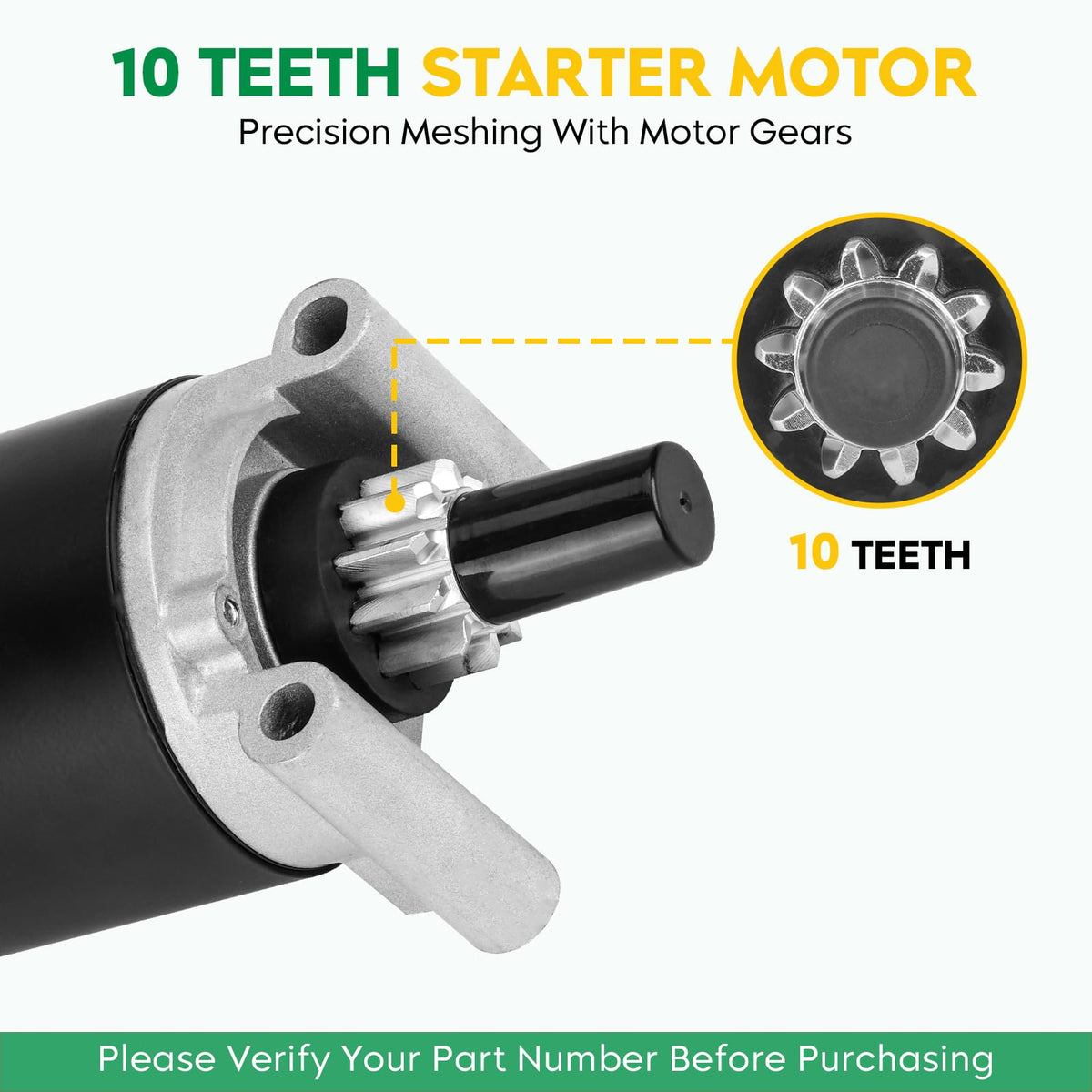 PetMigo 410-21069 starter motor installed on Cub Cadet Z-Force