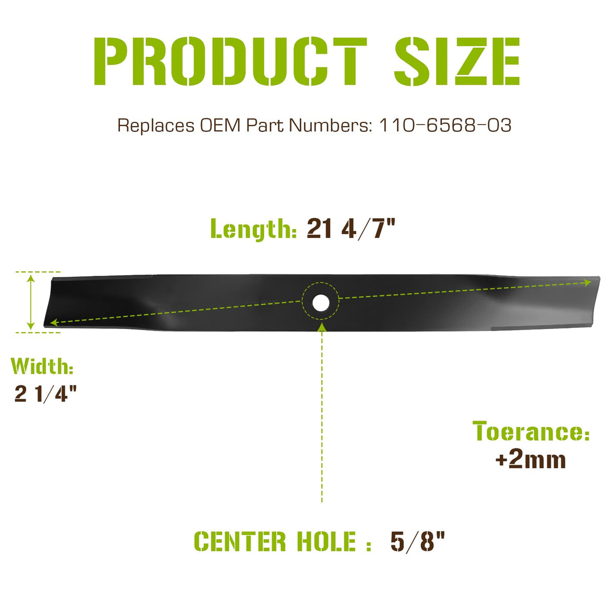 PetMigo circle center hole blade shows correct 42-inch fit