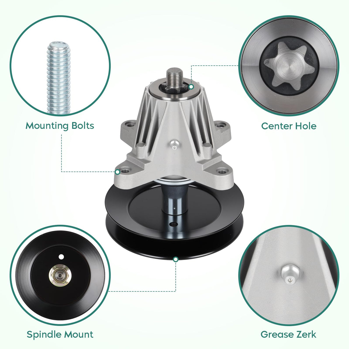 PetMigo Craftsman T8400 spindle supports smooth deck operation
