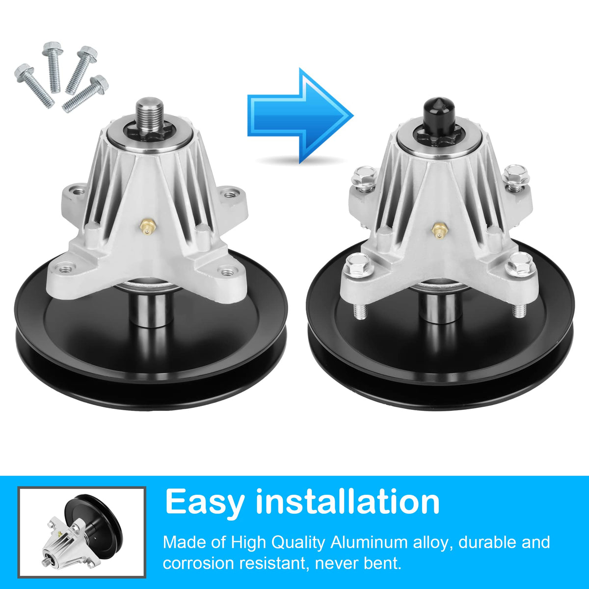 PetMigo deck spindle visual guide for fit verification