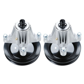 PetMigo spindle assembly for 42-inch deck, front view, easy replacement for quick maintenance.