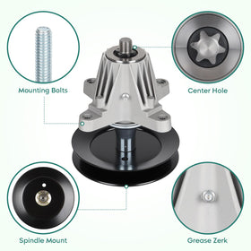 PetMigo spindle-assembly features a 6-point star design for secure belt alignment.