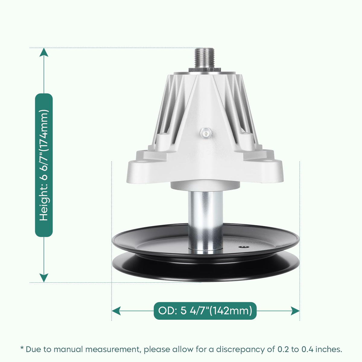PetMigo spindle-assembly compatible with 618-06991 and 918-06991 for broad deck fit.