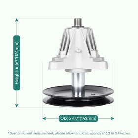 PetMigo spindle-assembly compatible with 618-06991 and 918-06991 for broad deck fit.