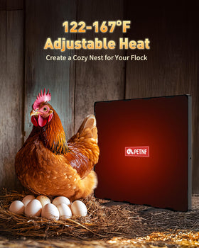 PETNF Chicken Coop Heater standing model providing flexible placement in the coop.