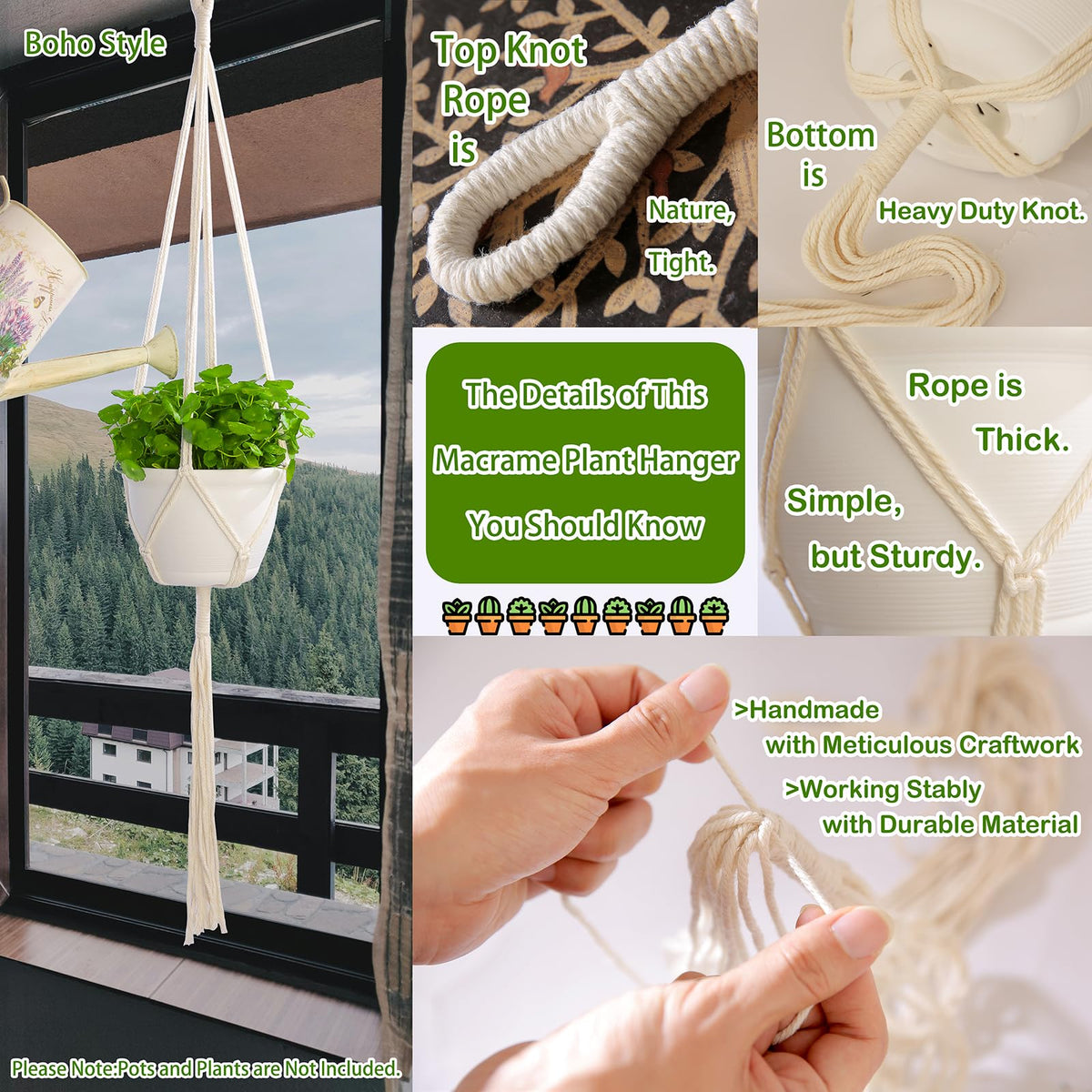 Ideal for balconies, windows, or shelves with live or artificial plants.