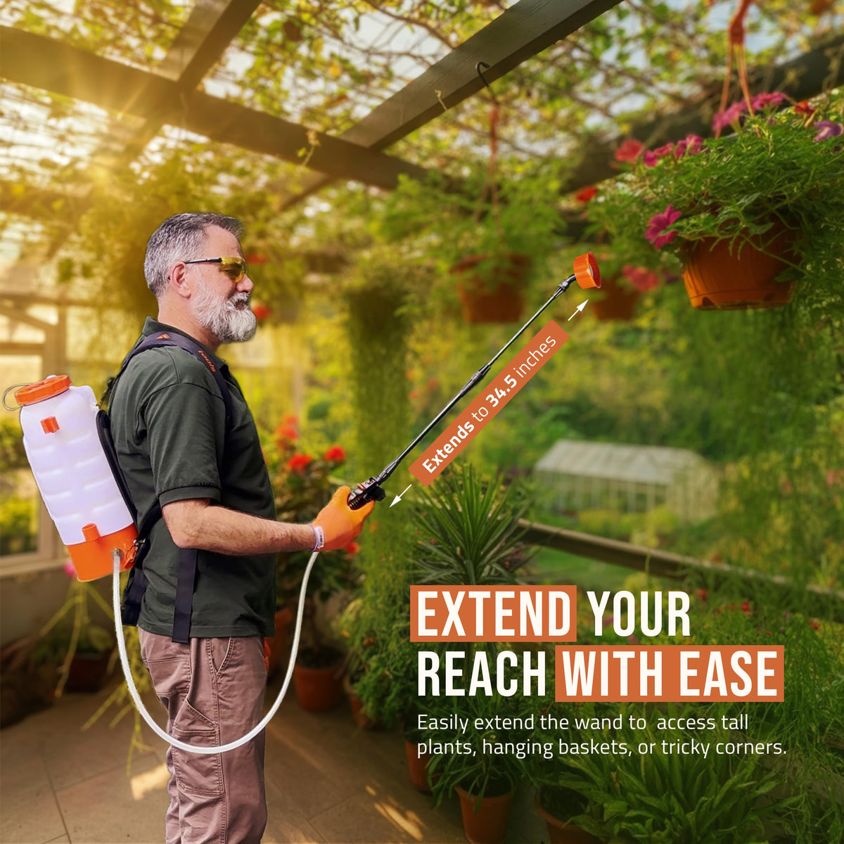 Petra HD3000 six nozzles provide versatile spray patterns