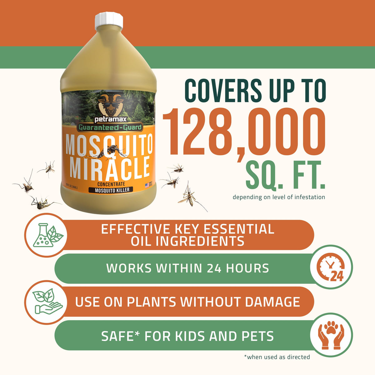 Residue-free formula supports pet- and kid-friendly outdoor time.