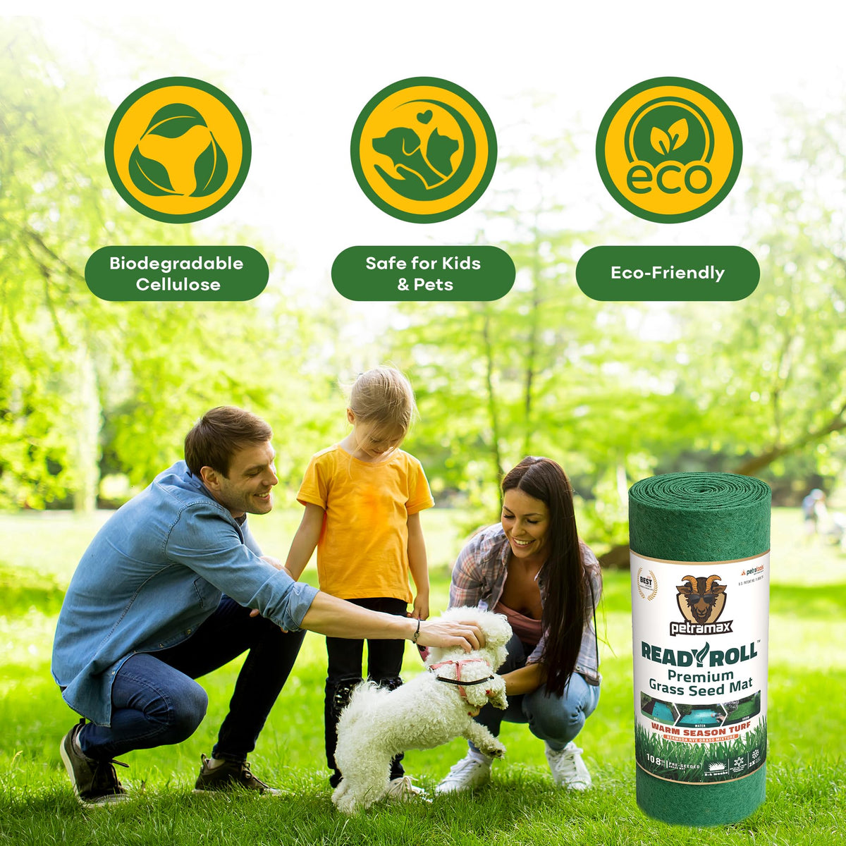 PETRAMAX ReadyRoll blends for year-round green across climates.