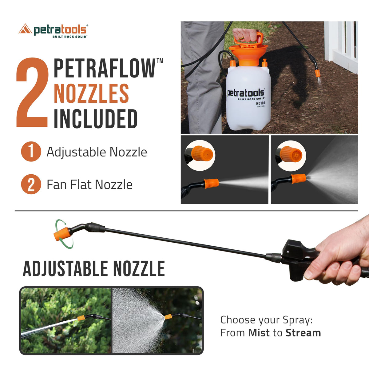 PetraTools HD101 16 inch wand for precise spray control.