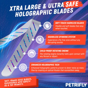 PETRI Fly Fans outdoor 12h battery life for long-lasting use
