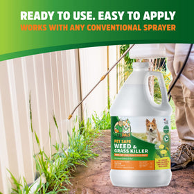 PET'S PALS ready-to-use spray ideal for patios, paths, and mulch borders.