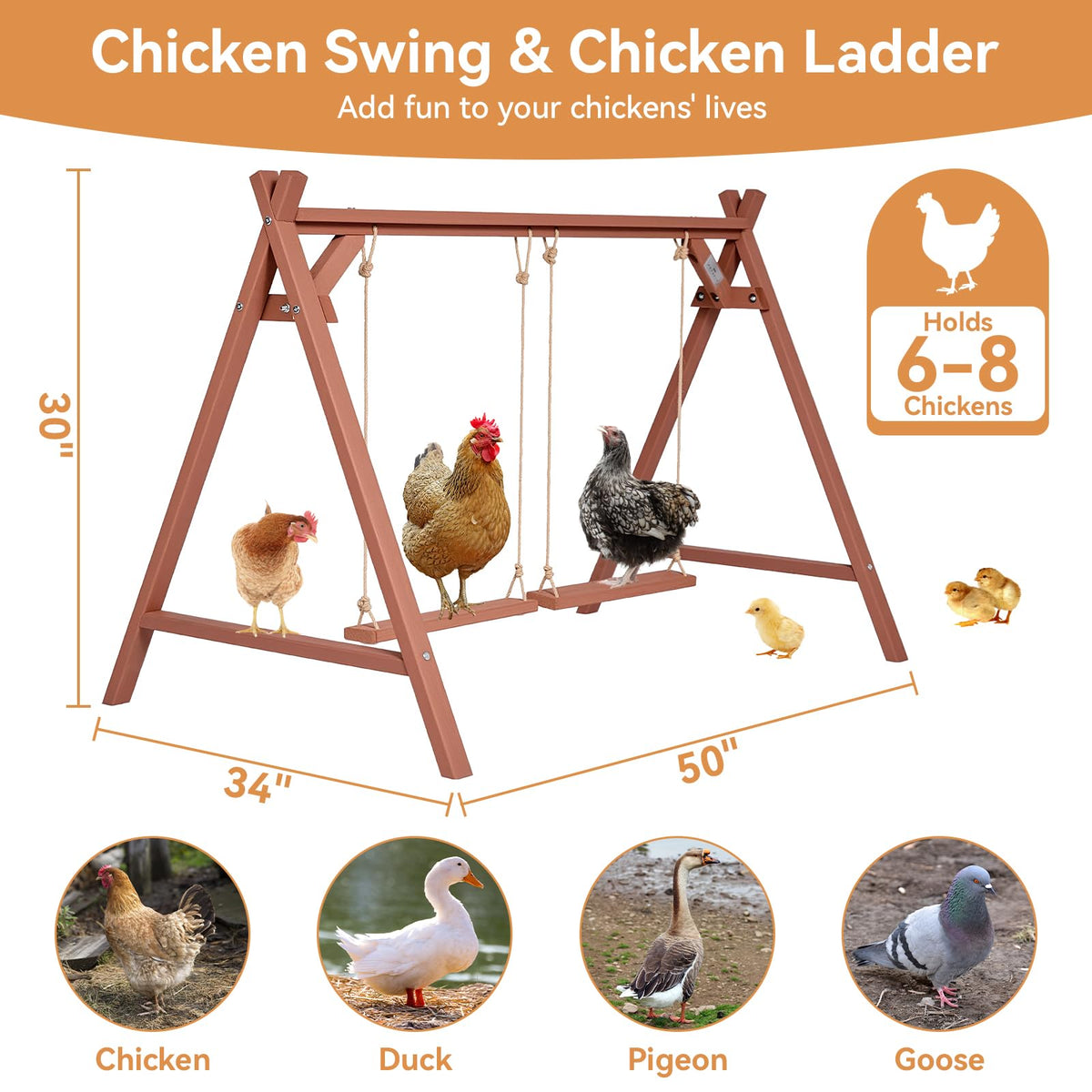 Petsfit reinforced frame keeps the perch stable during movement and play.