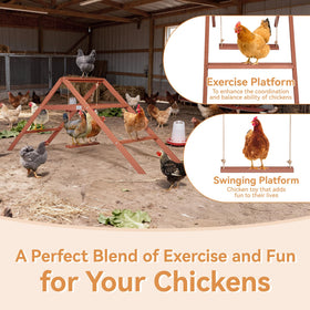 Petsfit three-layer roost design offering balanced, multi-level rest for 10-12 chickens.
