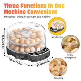 PETSFOND turning mechanism rotates eggs every ninety minutes.