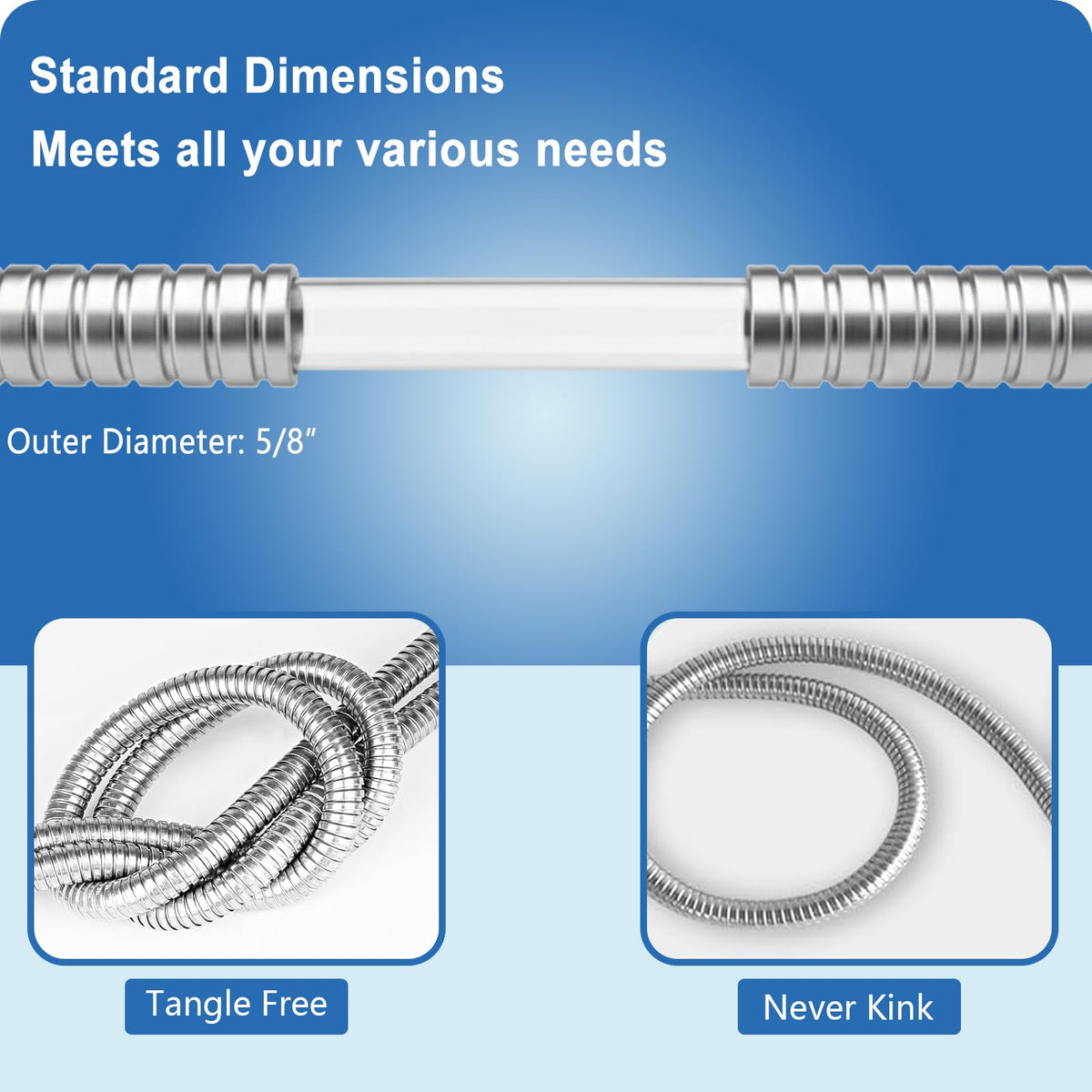 Petswi compatible hose connects to reels and RV taps for flexible tasks.