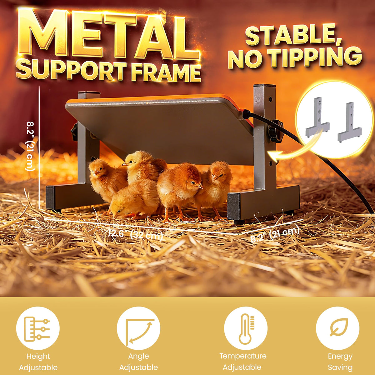 PetTemp Smart Chick Brooder Plate with digital control demonstrates precise heat levels for safe brooding