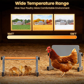 PetTemp Brooder Plate height and angle adjustment supports growing chicks with customized warmth